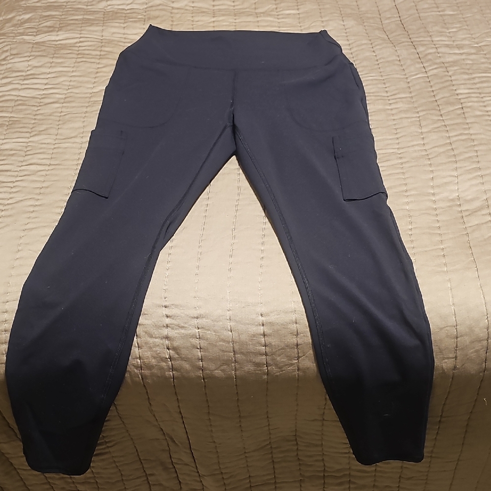 Avalanche Black Outdoor Leggings with Logo